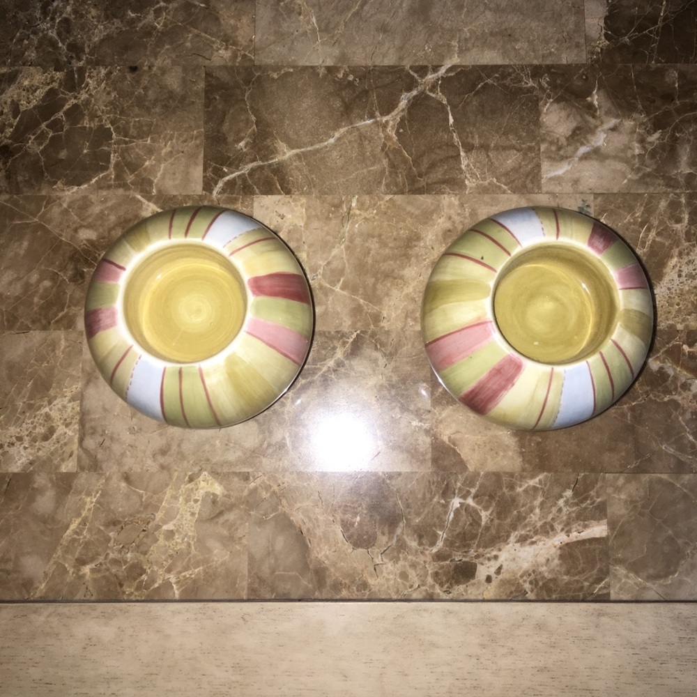 Set of 2 Tea Light Candle Holders